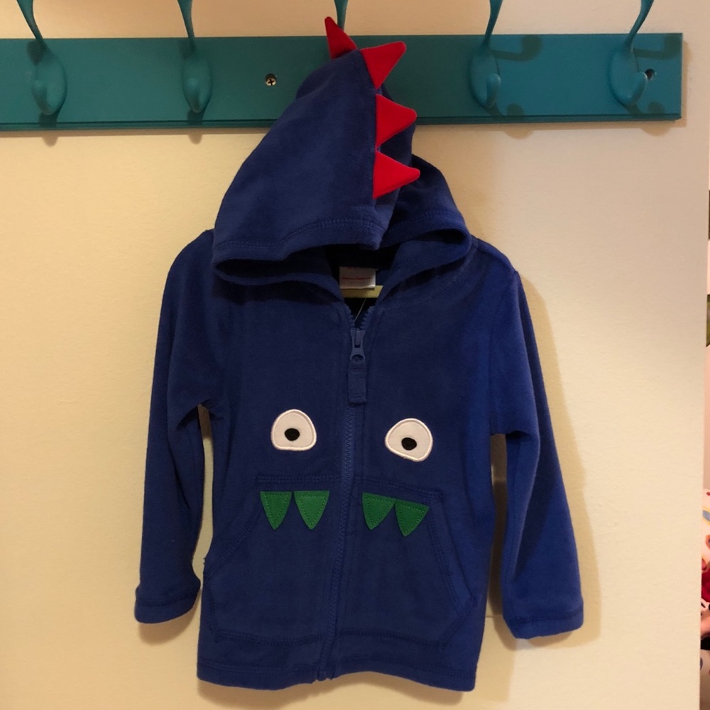 NWT Hanna Anderson 2T Terry Zip Up Sz:2T
